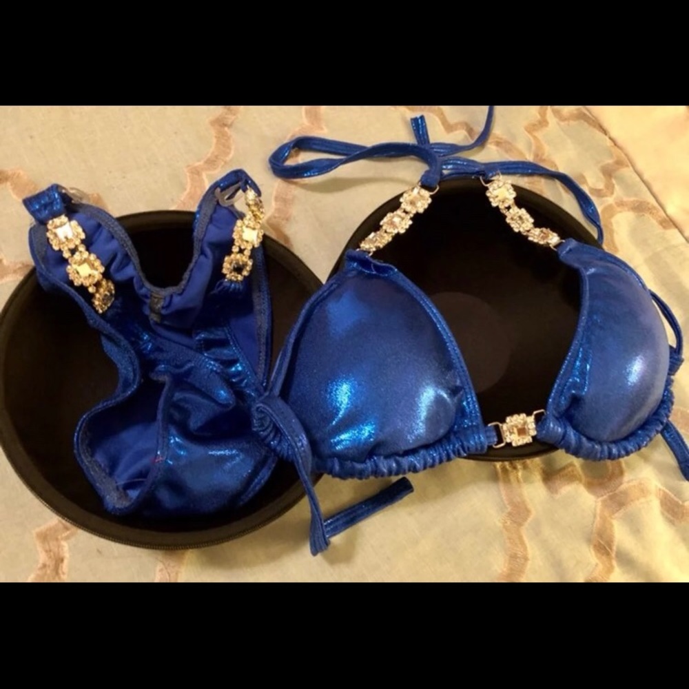 Royal Blue Figure Competition Suit. Never worn!